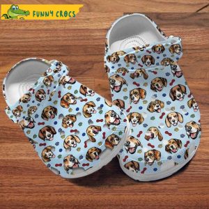 Beagle Dogs Pattern Crocs