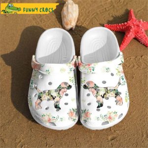 Beagle Pink Floral Crocs