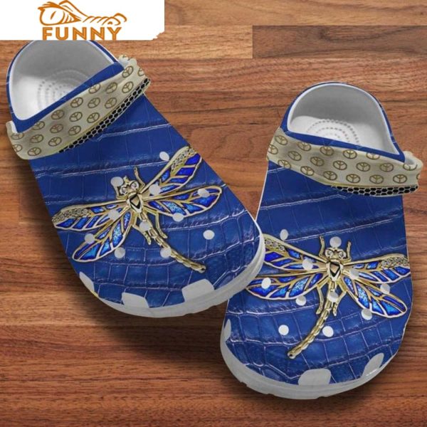 Beautiful Love Gift Dragonfly Crocs