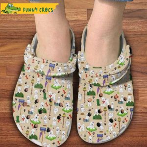 Bichon Frise Dogs Pattern Crocs