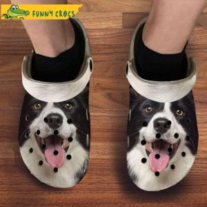 Border Collie Big Face Dog Crocs