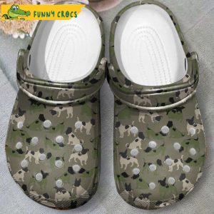 Boxer Dog Camo Pattern Crocs