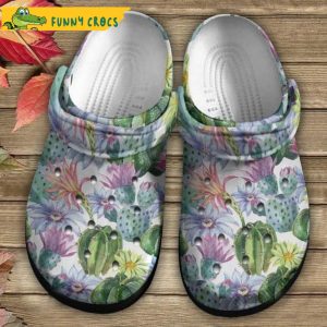 Cactus Seamless Pattern Floral Crocs