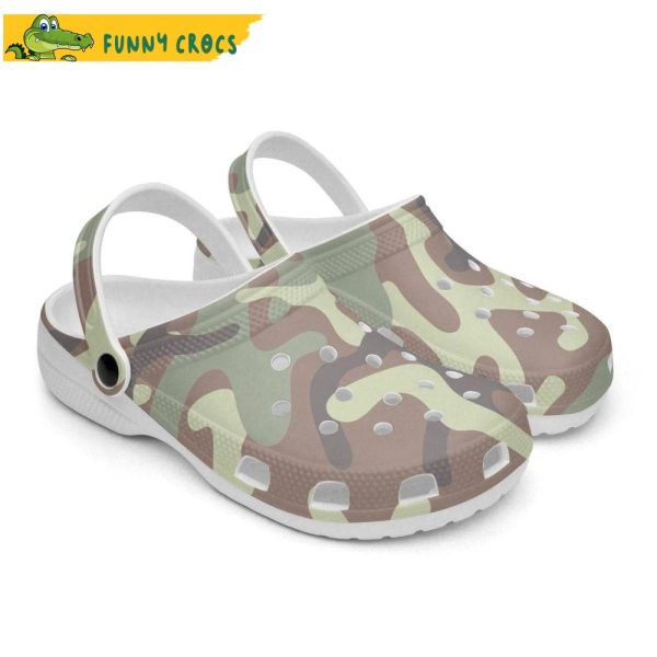 Camo Crocs Clog Shoes