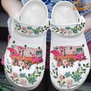 Camping Van Flamingo Crocs