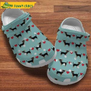 Chihuahua Puppies Red Heart Dog Crocs