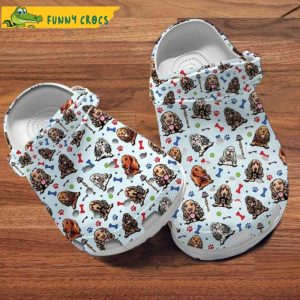 Cocker Spaniel Dog Patterns Birthday Crocs