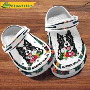 Custom Name Border Collie Dog Crocs