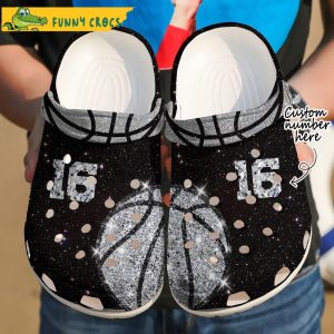 Custom Number Basketball Diamond Crocs