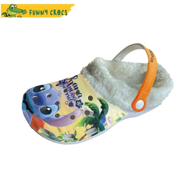 Custom Ohana Mlean Family Fleece Stitch Crocs