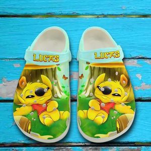 Customized Bee Stitch Crocs Clog Shoes