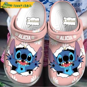 Customized Flower Stitch Crocs