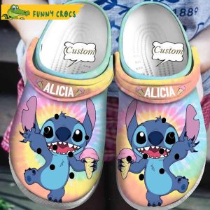 Customized Icecream Stitch Crocs