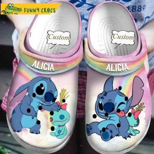 Customized Straw Doll Stitch Crocs