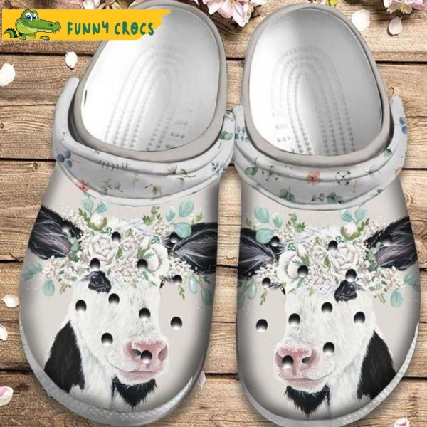 Cute Baby Holstein Calf Cow Crocs