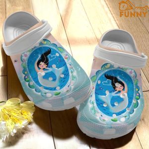 Cute Mermaid Pattern Crocs