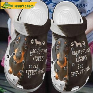 Dachshund Kisses Dog Crocs