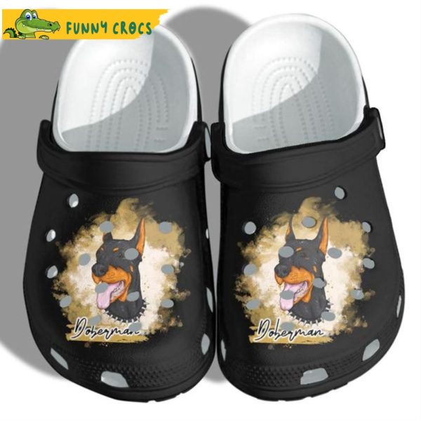 Doberman Lover Funny Dog Crocs