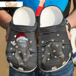 Elephant Christmas Crocs