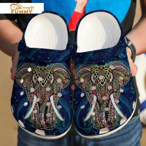 Elephant Mandala Pattern Crocs