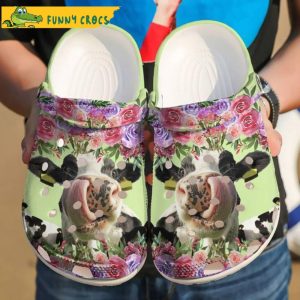 Farmer Crazy Cow Flower Crocs