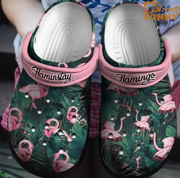 Flaminstay Beauty Jungle Flamingo Crocs