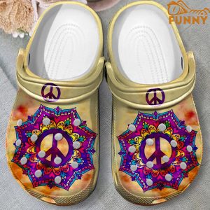 Flower Peace Hippie Crocs