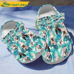 French Bulldog Palm Leaf Tropical Dog In Crocs