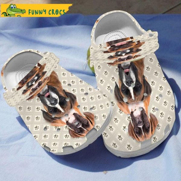 Funny Boxer Dog Crocs