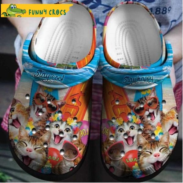 Funny Cat Summer Crocs