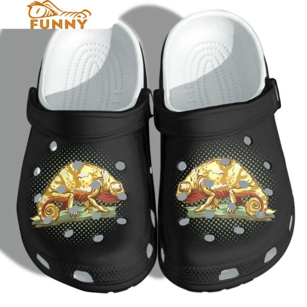 Funny Chameleon Dragon Crocs