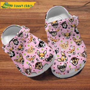 Funny Chihuahua Pattern Dog Crocs