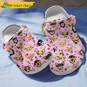 Funny Chihuahua Pinks Happy Life Dog Crocs