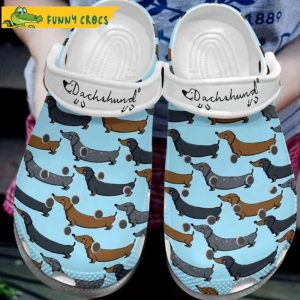 Funny Dachshunds Patterns Dog Crocs