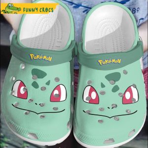 Funny Face Bulbasaur Pokemon Crocs