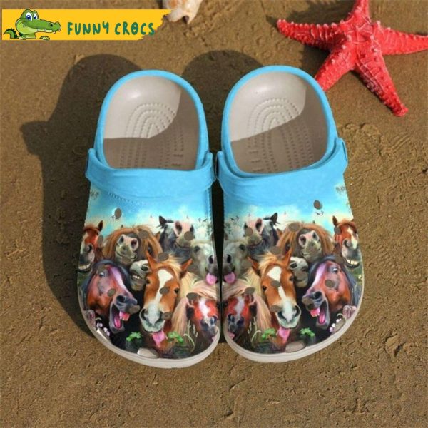 Funny Farmer Horses Birthday Crocs