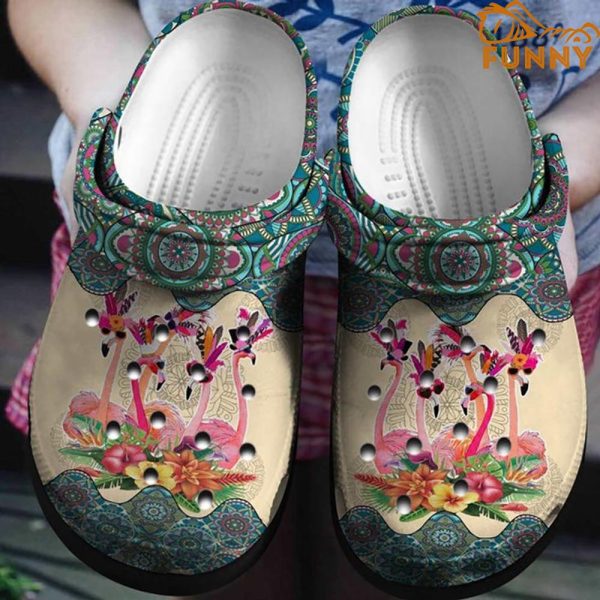 Funny Flamingo Crocs Clog Shoes