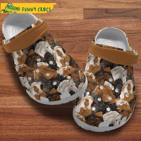 Funny Horse Teams Crocs