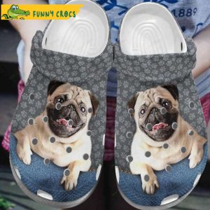 Funny Pug Love Puppy Dog Crocs