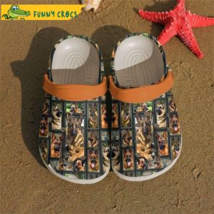 German Shepherd Pattern Dog Crocs