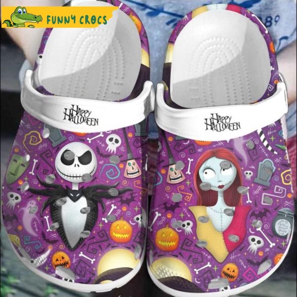 Halloween Jack Skellington Sally Disney Cartoon Adults Crocs Clog Shoes