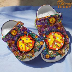 Halloween Peace Hippie Crocs