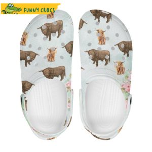 Highlands Cow Print crocs