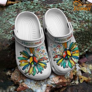 Hippie Flower Crocs 3