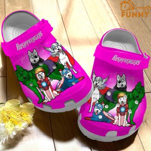 Huskyvengers Husky Crocs Pink 1