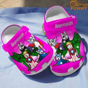 Huskyvengers Husky Crocs Pink 2