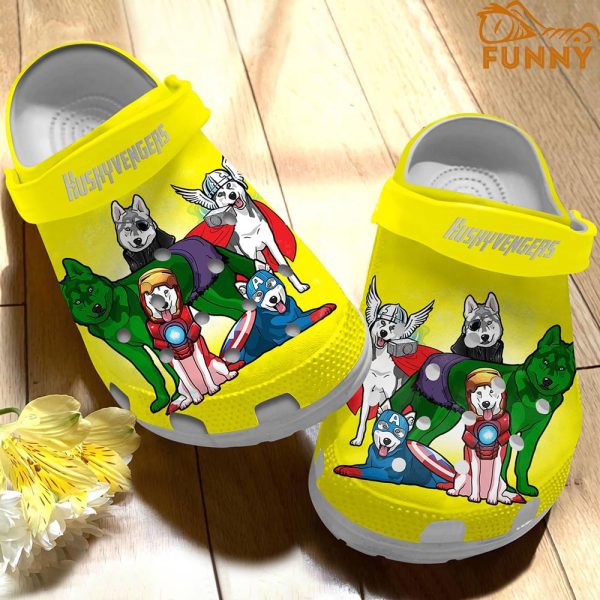 Huskyvengers Husky Crocs Yellow