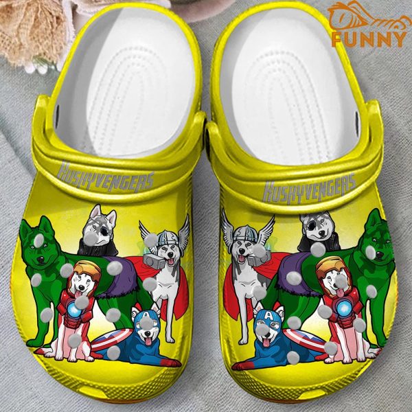 Huskyvengers Husky Crocs Yellow