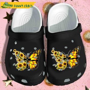 Jesus Cross Faith Sunflower Window God Butterfly Crocs