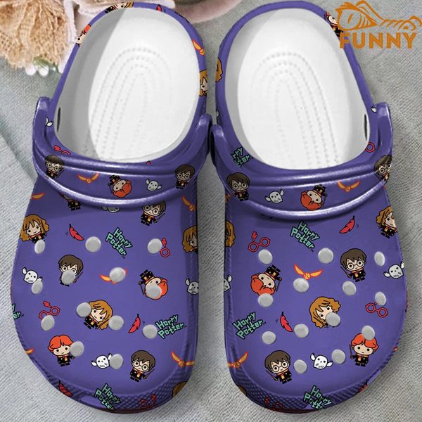 Kawaii Trio Harry Potter Crocs Purple